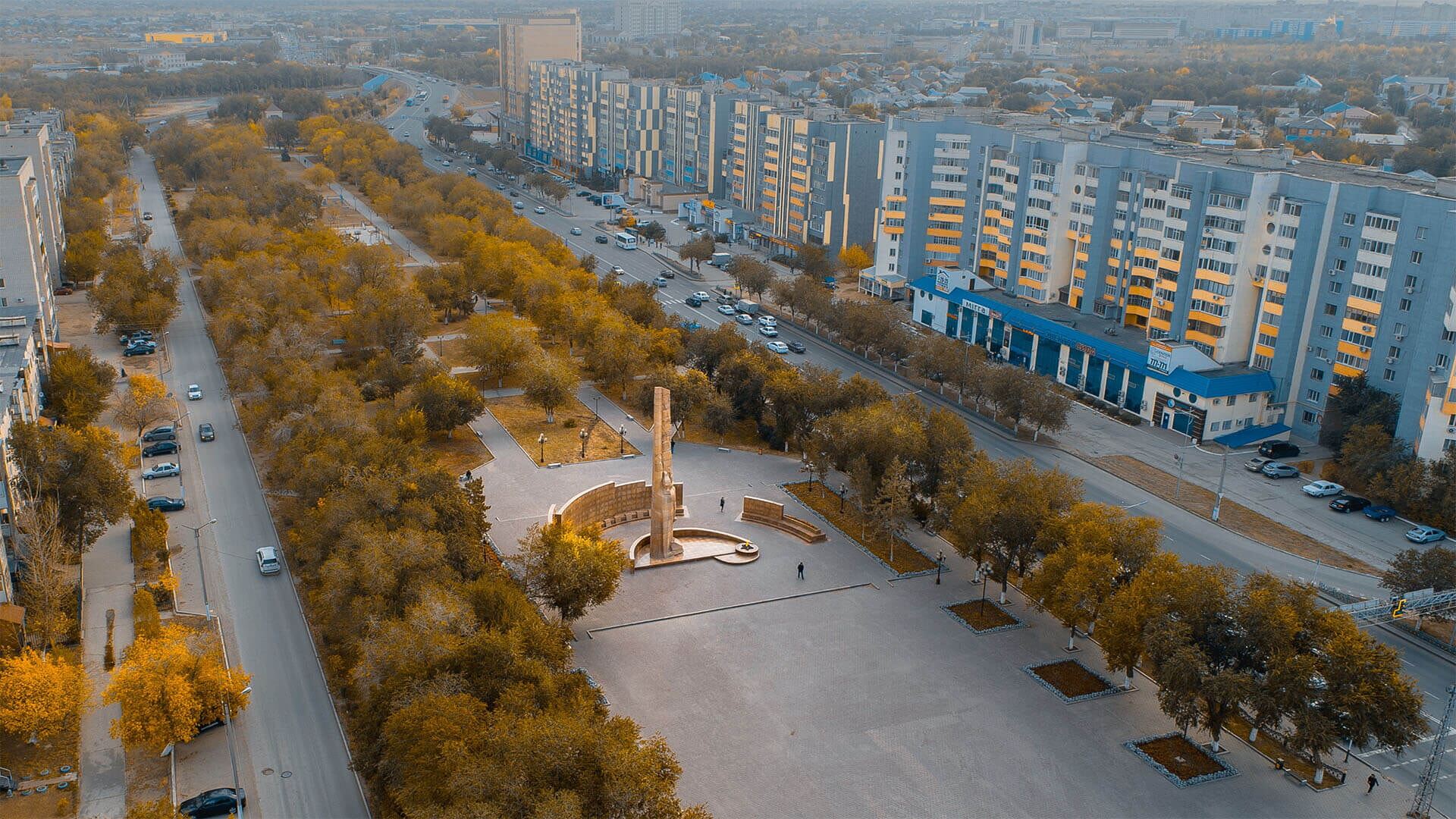 Obelisk of Glory to the fallen residents of Aktobe for their Motherland in the war during the Great Patroitic War